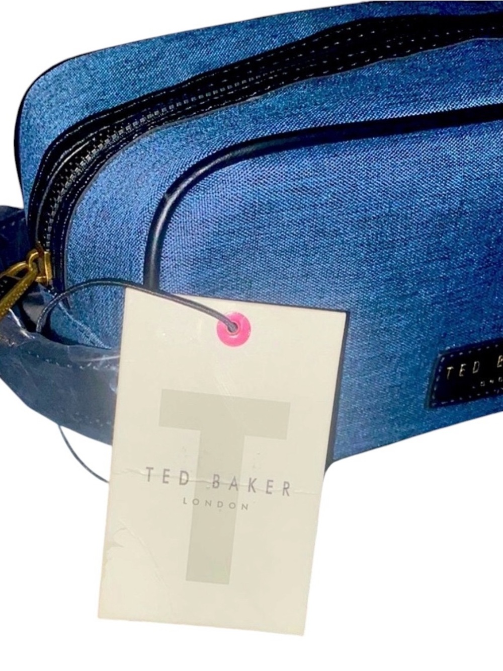 Ted Baker Light Blue Men's Toiletry Dopp Kit - Picture 4 of 7